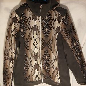 Women's Geometric Pattern Ski Jacket
